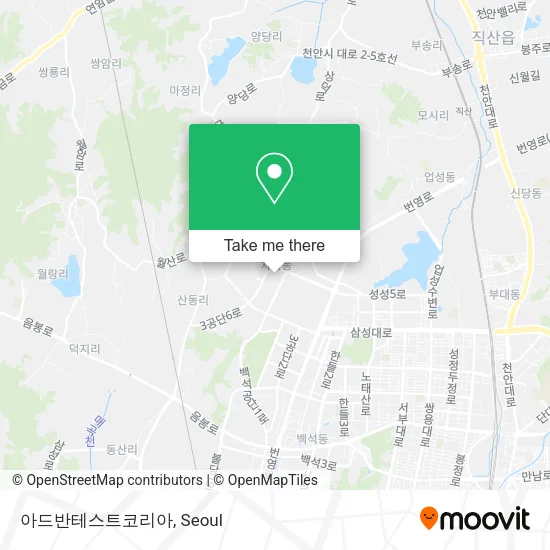 아드반테스트코리아 map