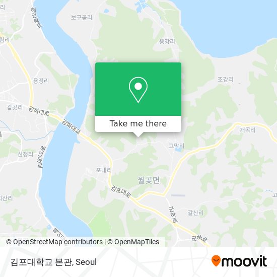 김포대학교 본관 map