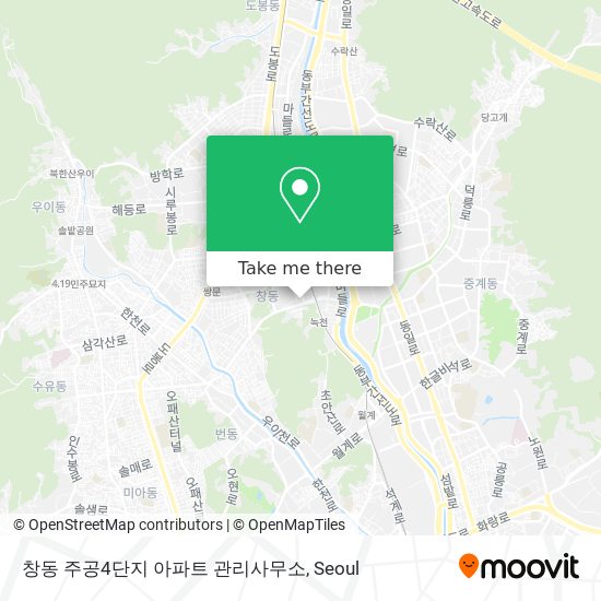 창동 주공4단지 아파트 관리사무소 map