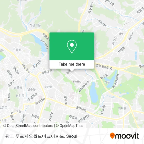 광교 푸르지오월드마크아파트 map