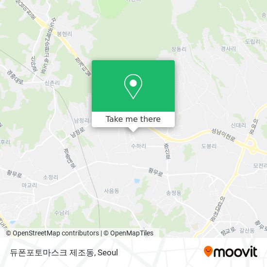 듀폰포토마스크 제조동 map