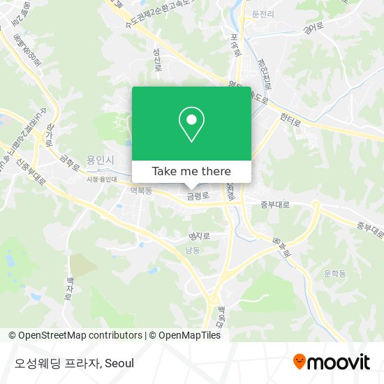 오성웨딩 프라자 map