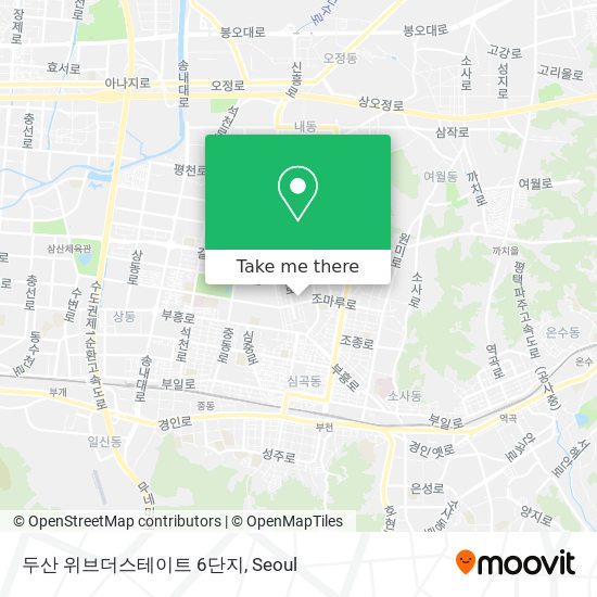 두산 위브더스테이트 6단지 map