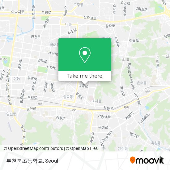 부천북초등학교 map