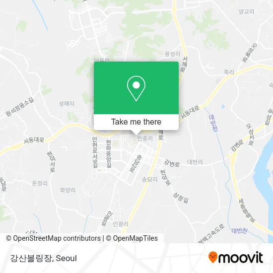 강산볼링장 map