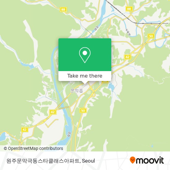 원주문막극동스타클래스아파트 map