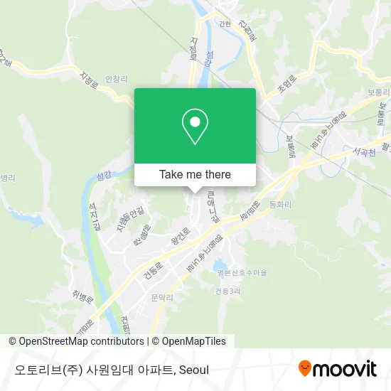 오토리브(주) 사원임대 아파트 map