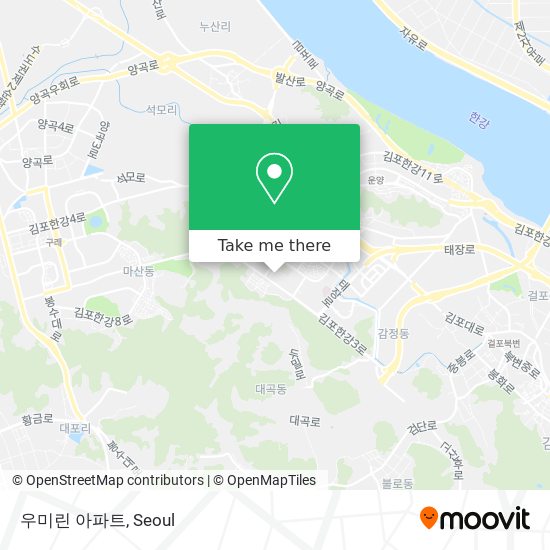 우미린 아파트 map