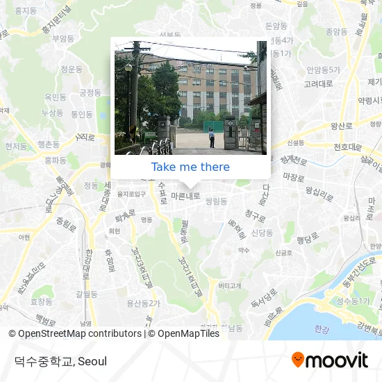 덕수중학교 map