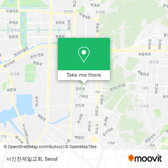 서인천제일교회 map