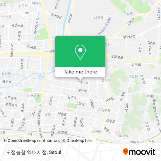 오정농협 약대지점 map