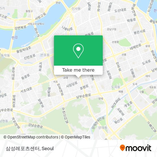 삼성레포츠센터 map