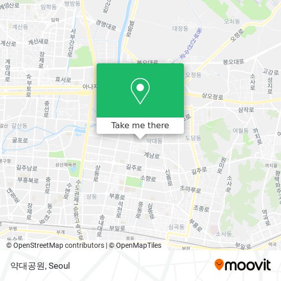 약대공원 map