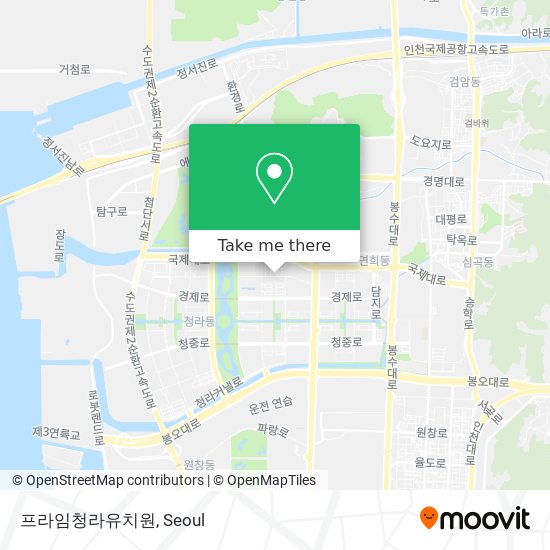 프라임청라유치원 map