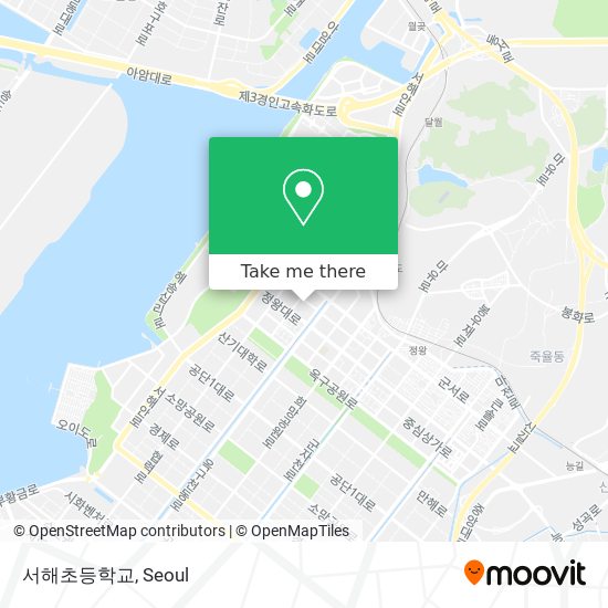 서해초등학교 map