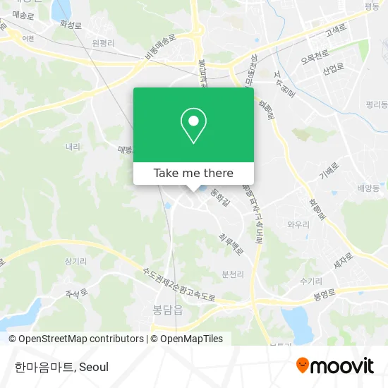 한마음마트 map