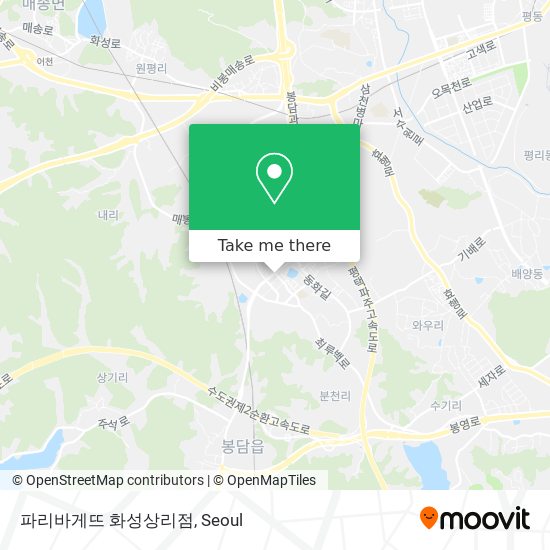파리바게뜨 화성상리점 map