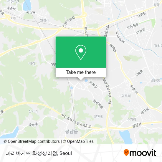 파리바게뜨 화성상리점 map