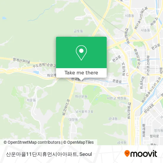 산운마을11단지휴먼시아아파트 map