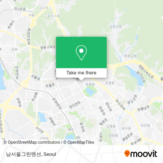남서울그린맨션 map