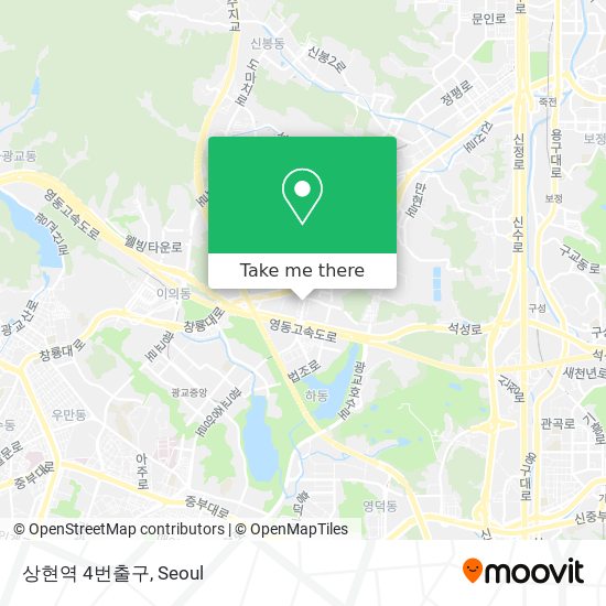 상현역 4번출구 map