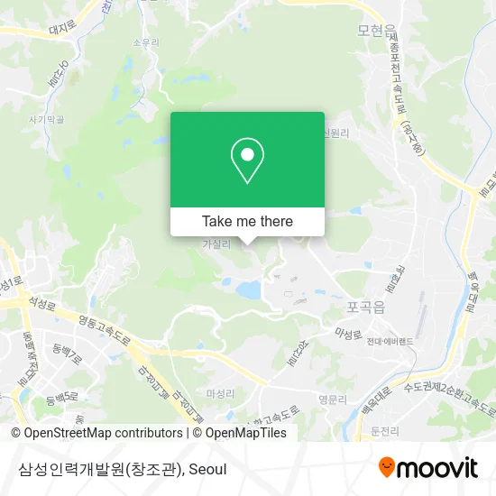 삼성인력개발원(창조관) map