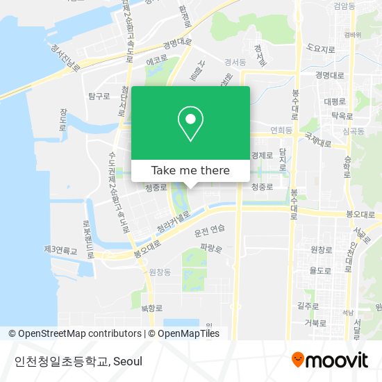 인천청일초등학교 map