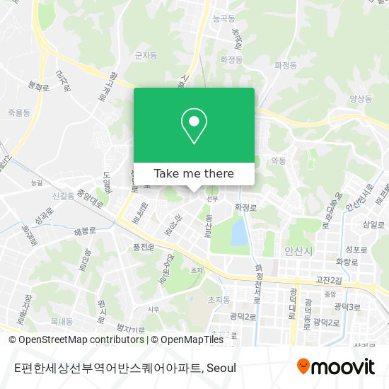 E편한세상선부역어반스퀘어아파트 map