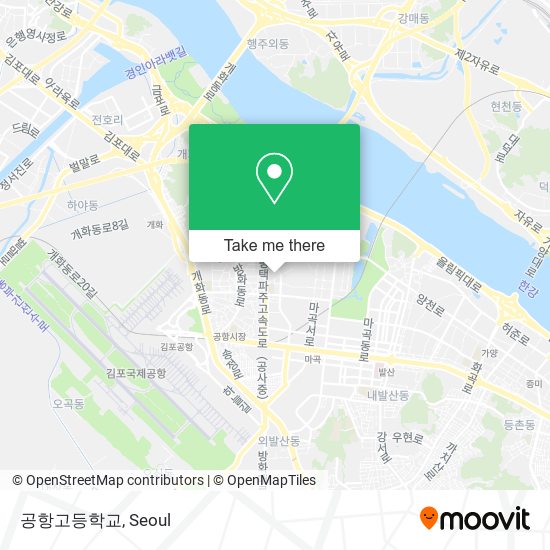 공항고등학교 map