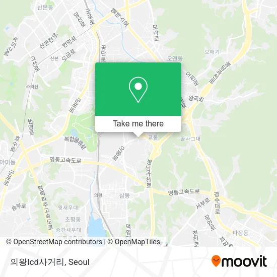 의왕Icd사거리 map