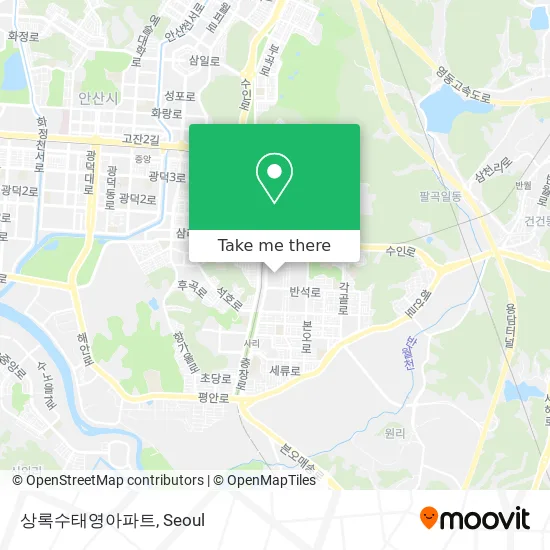 상록수태영아파트 map