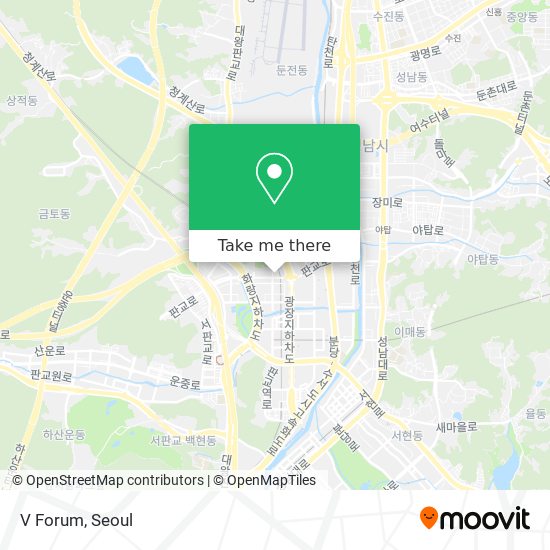 V Forum map