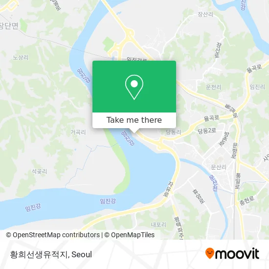 황희선생유적지 map