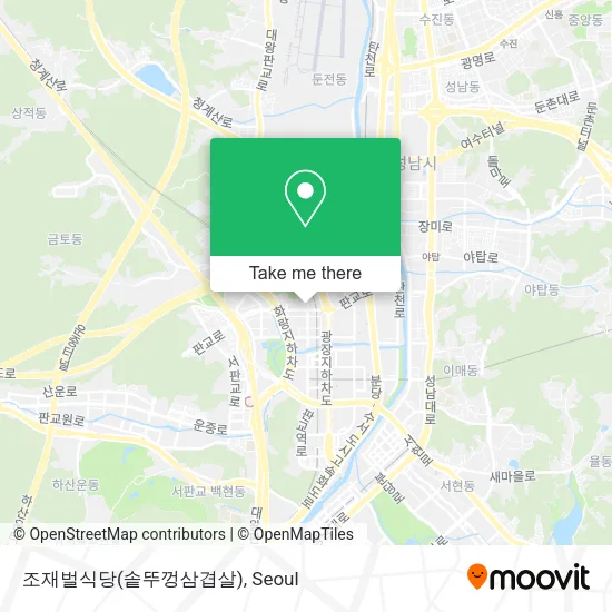 조재벌식당(솥뚜껑삼겹살) map