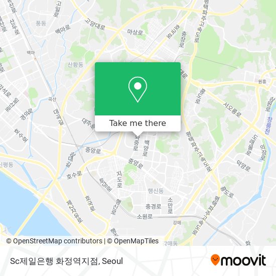 Sc제일은행 화정역지점 map
