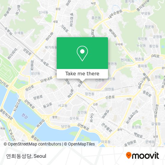 연희동성당 map