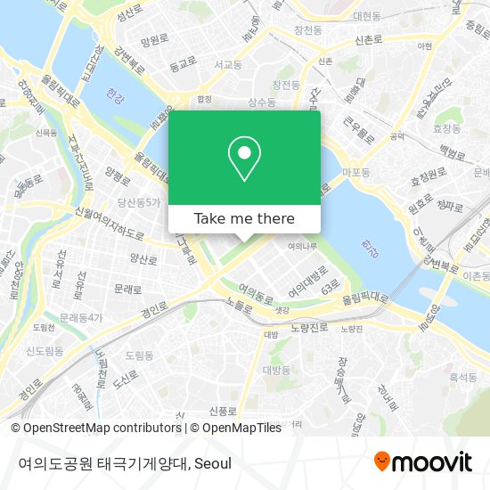 여의도공원 태극기게양대 map