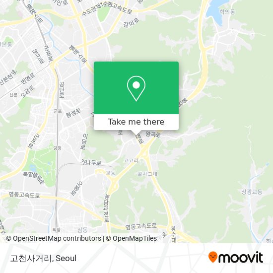 고천사거리 map