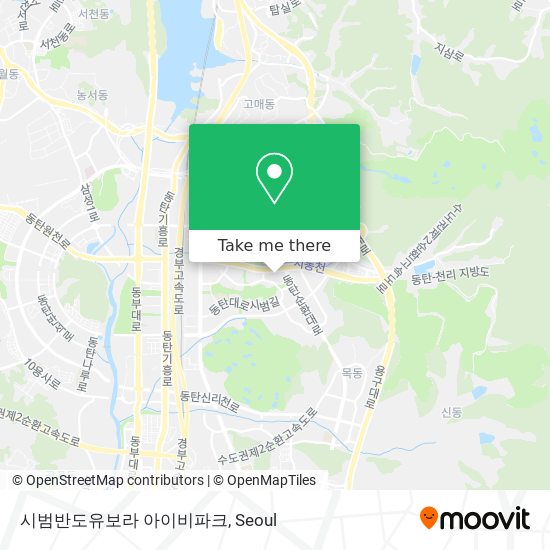 시범반도유보라 아이비파크 map