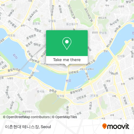 이촌현대 테니스장 map