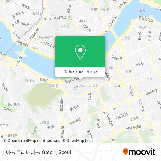 아크로리버파크 Gate 1 map