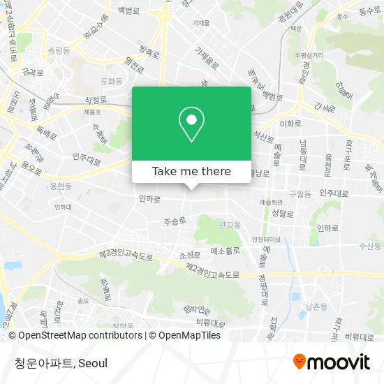 청운아파트 map