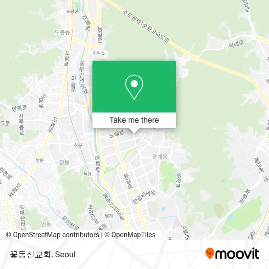 꽃동산교회 map