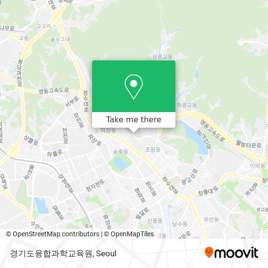 경기도융합과학교육원 map