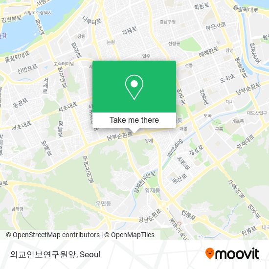 외교안보연구원앞 map