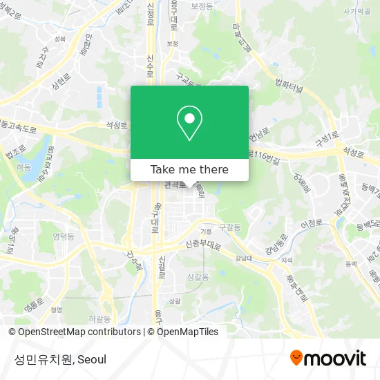 성민유치원 map