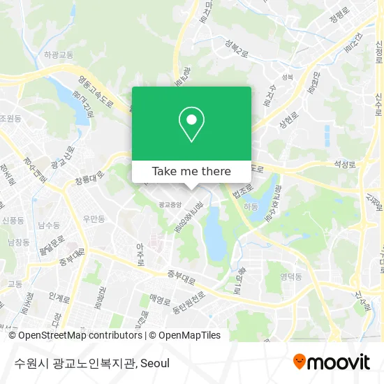 수원시 광교노인복지관 map