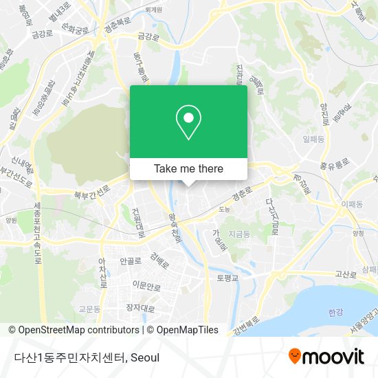 다산1동주민자치센터 map