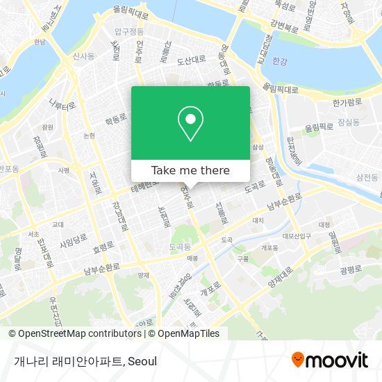 개나리 래미안아파트 map