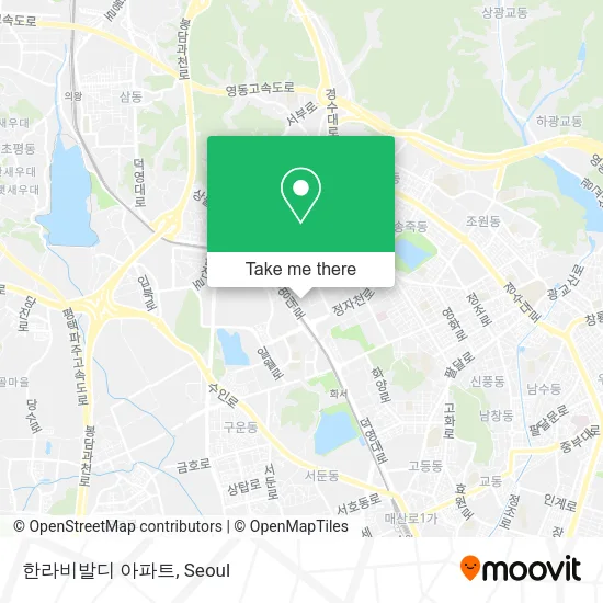 한라비발디 아파트 map